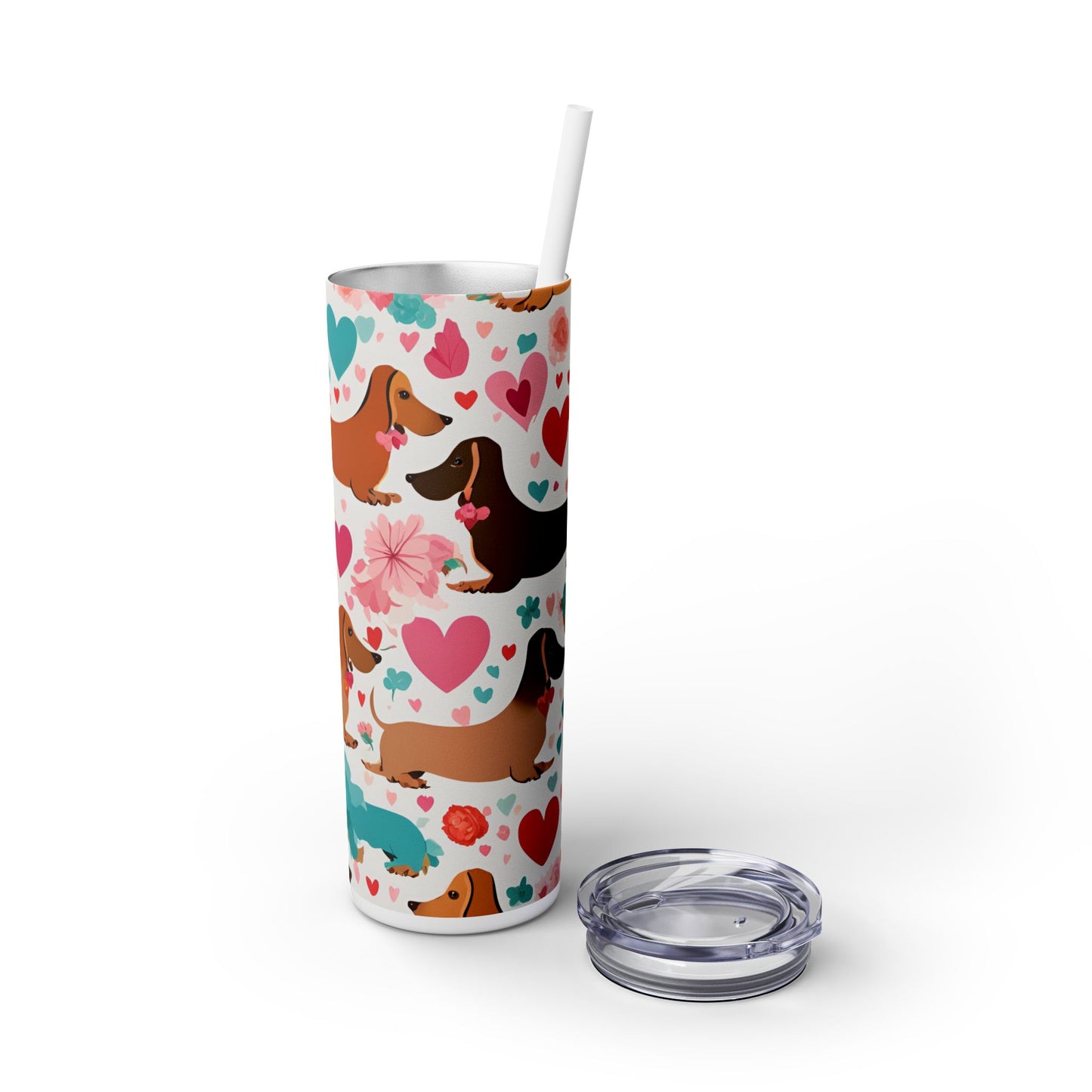 Skinny Tumbler - Dachshund Dog Lover Valentine Gift