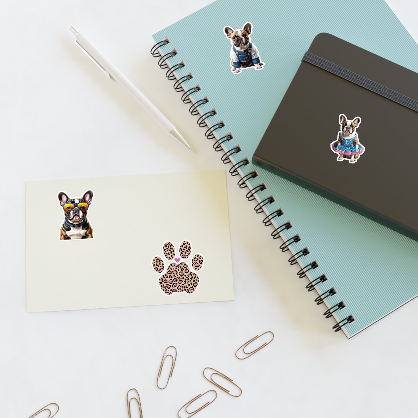 French Bulldog Sticker Sheets for the frenchie lover