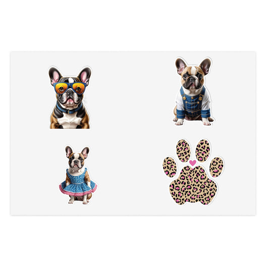 French Bulldog Sticker Sheets for the frenchie lover