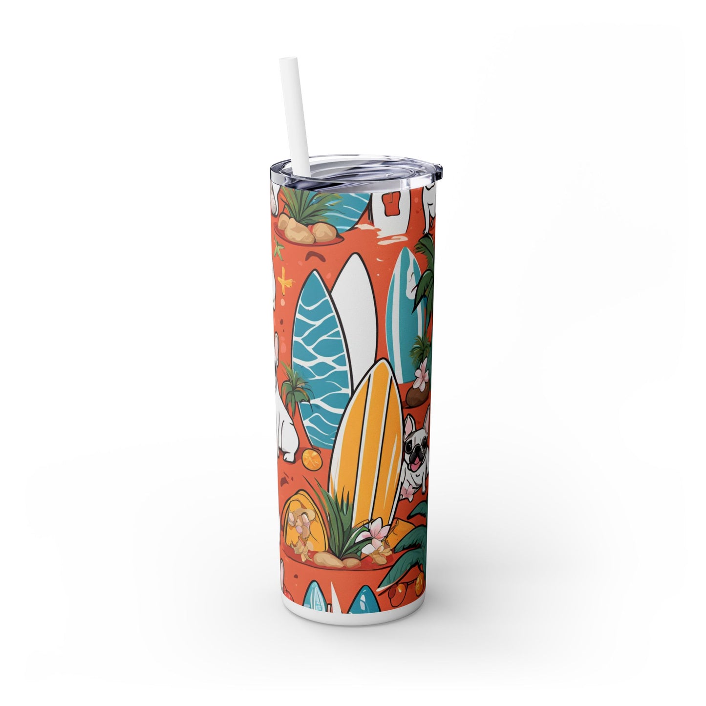 Tumbler French Bulldog Lover Gift for Beach Vibes