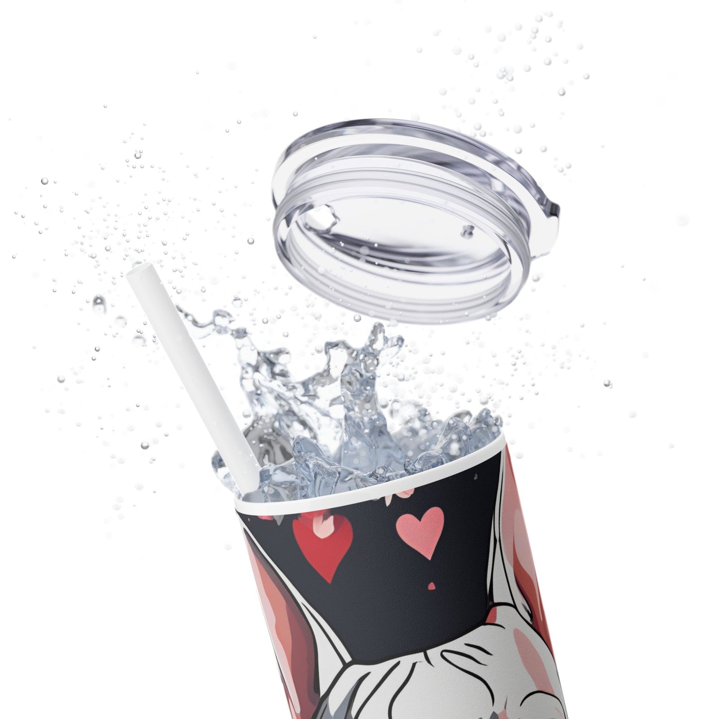 Skinny Tumbler - French Bulldog Valentine Gift