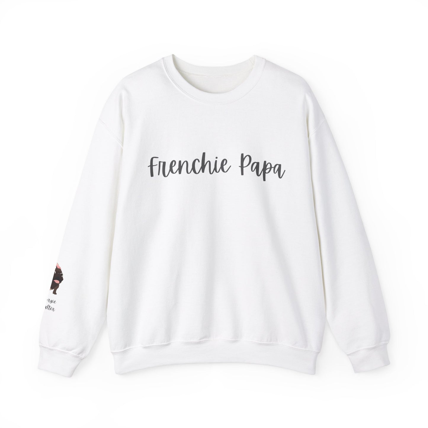 Customizable French Bulldog Dad Sweatshirt - Unisex Heavy Blend Crewneck