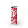 Lab Dog Lover Valentine Skinny Tumbler