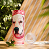 Lab Dog Lover Valentine Skinny Tumbler