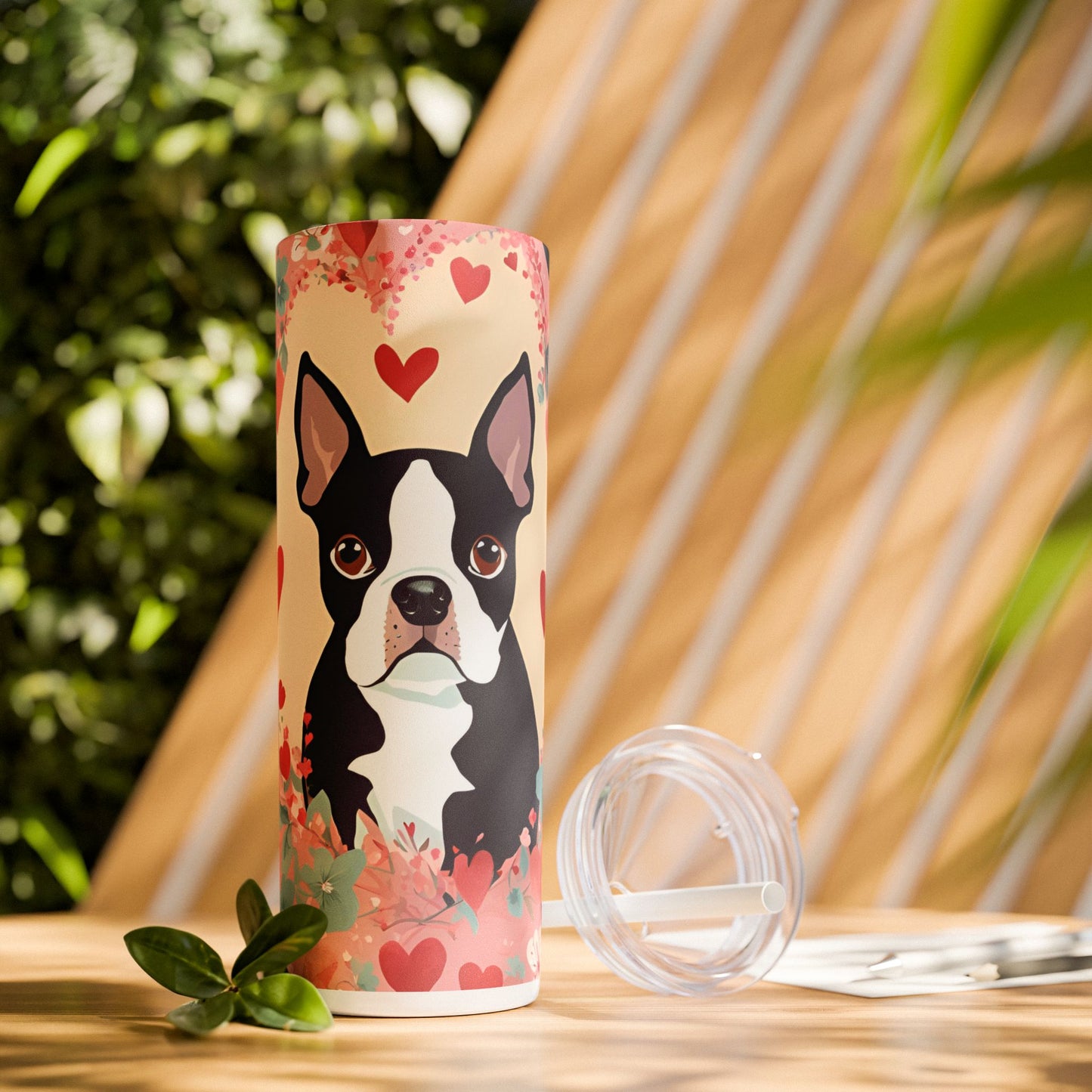 Skinny Tumbler Boston Terrier Dog Lover Gift