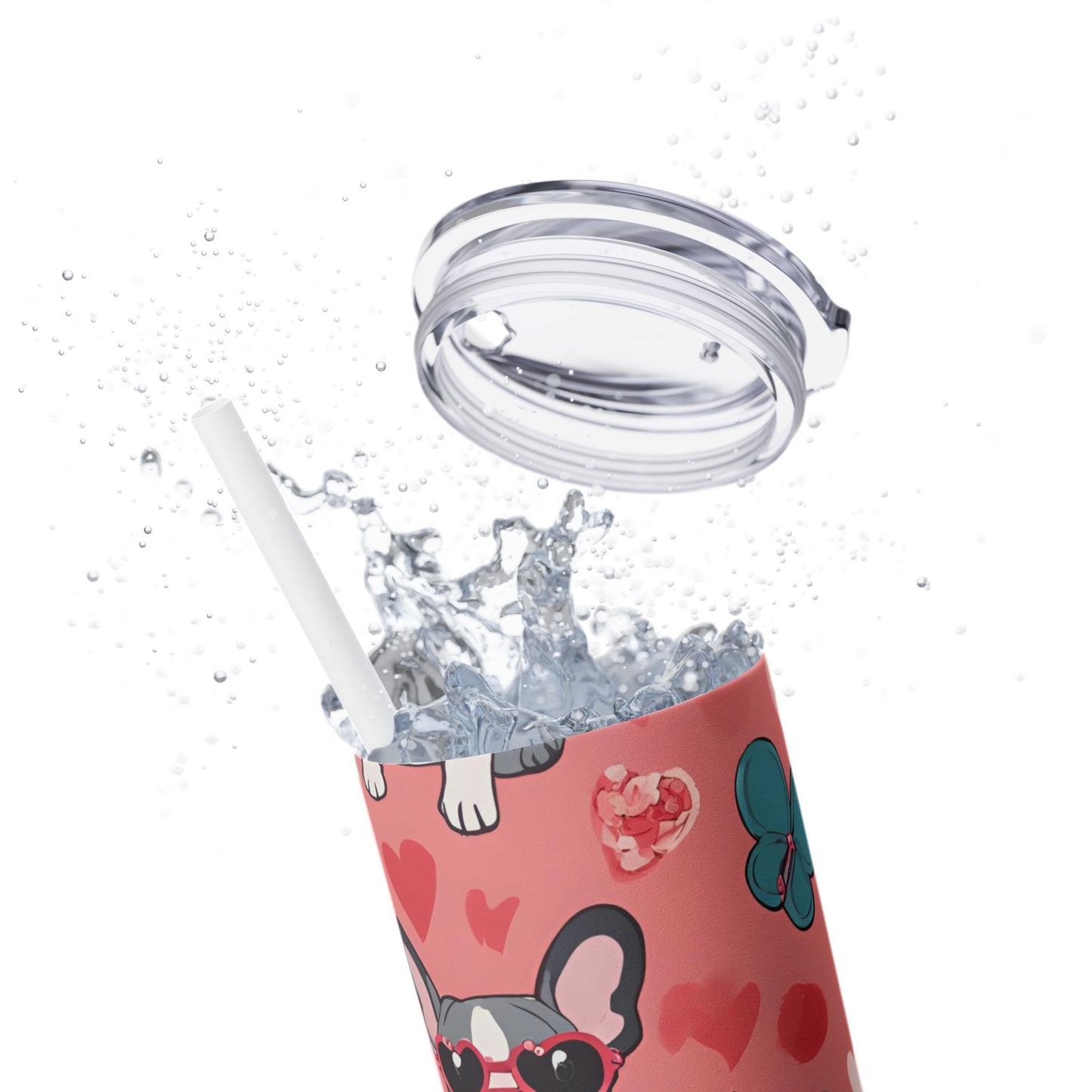 Cutest French Bulldog Lover Valentine Skinny Tumbler - Dog Lover Gift