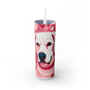 Lab Dog Lover Valentine Skinny Tumbler