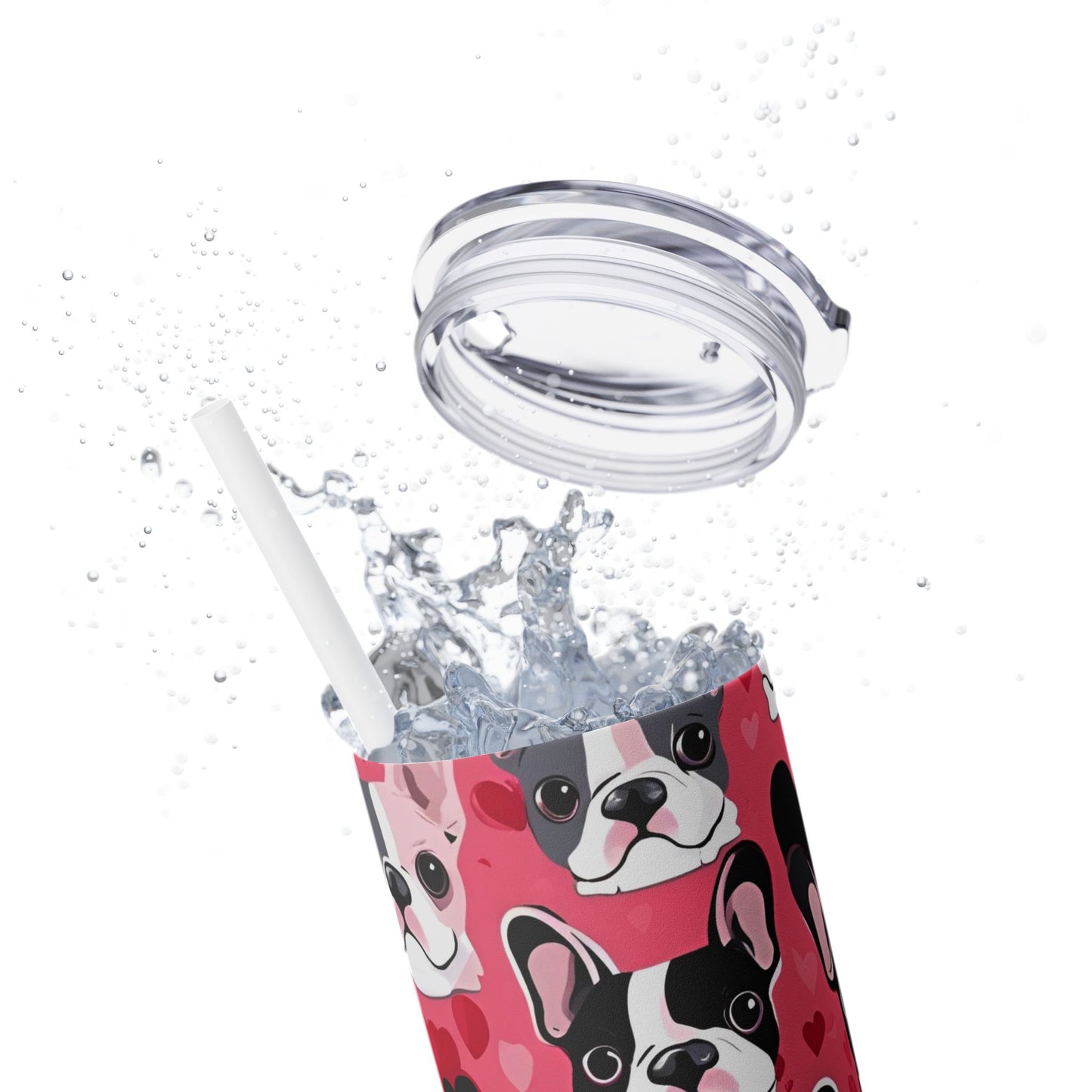 French Bulldog Lover Skinny Tumbler Valentine Gift