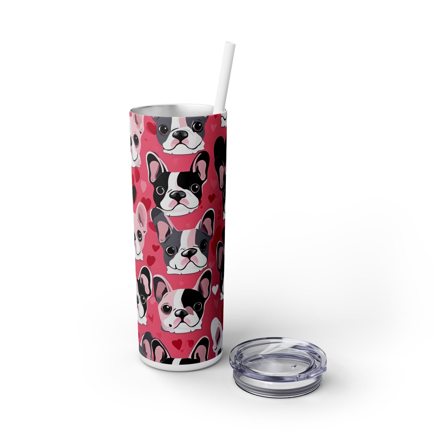 French Bulldog Lover Skinny Tumbler Valentine Gift