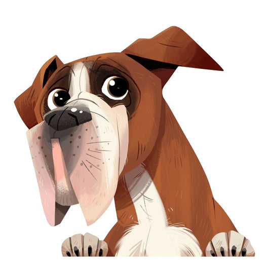 Boxer Dog Sticker Decal